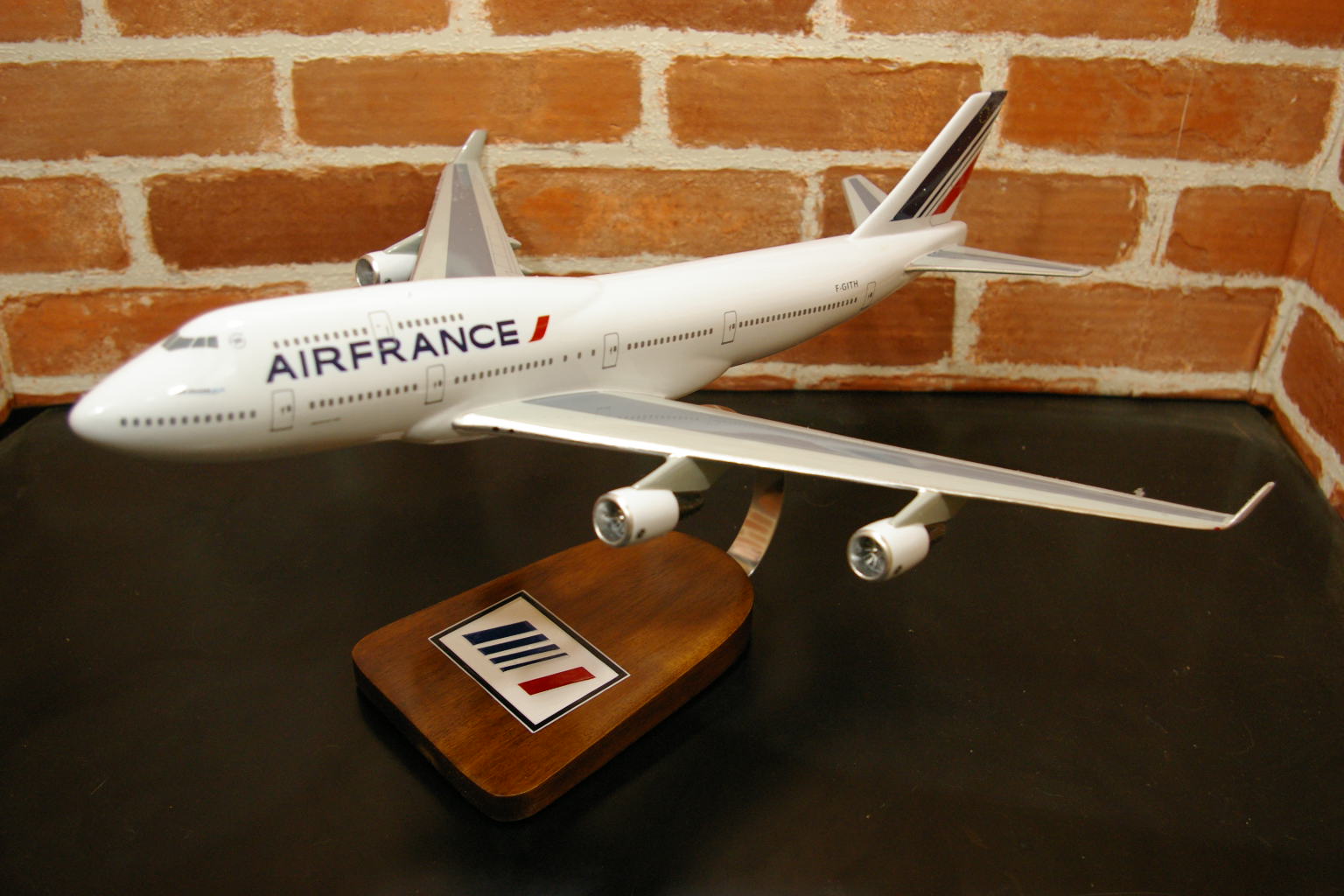 オーダーメイド予約受付中！1/200 B747-400 エールフランス（ボーイング）　木製模型