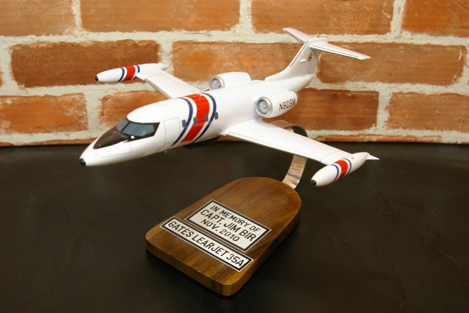オーダーメイド予約受付中！  1/48 Lear Jet 35A(Gates Lear Jet)　木製模型