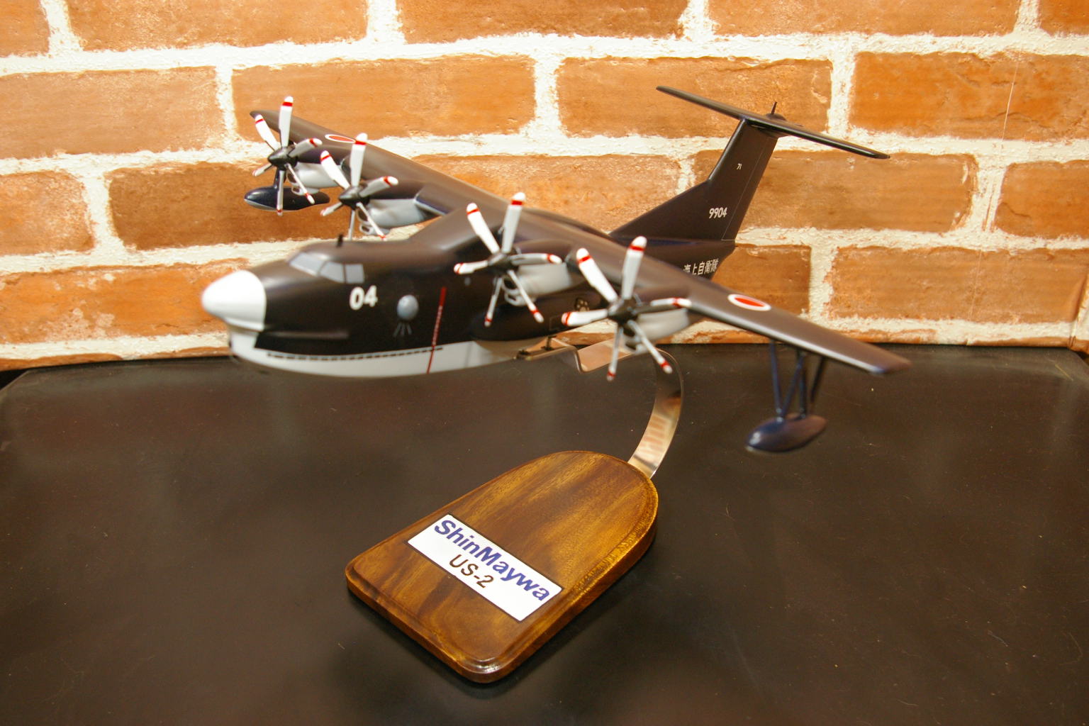 オーダーメイド予約受付中！1/100 US-2海上自衛隊（新明和）救難機　木製模型
