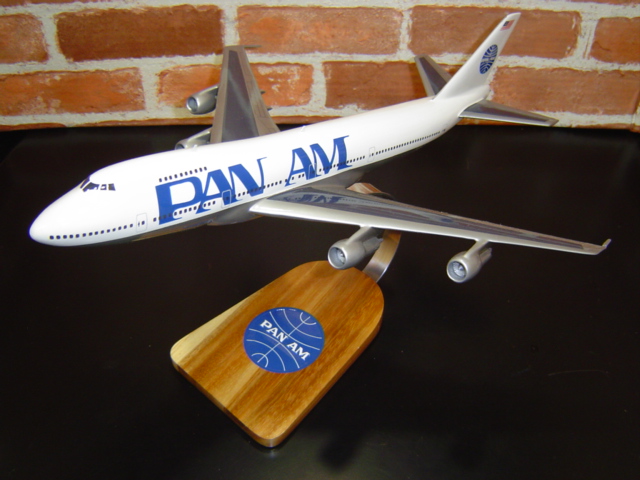 オーダーメイド予約受付中！1/200 B747-100 パンナム航空（ボーイング）　木製模型