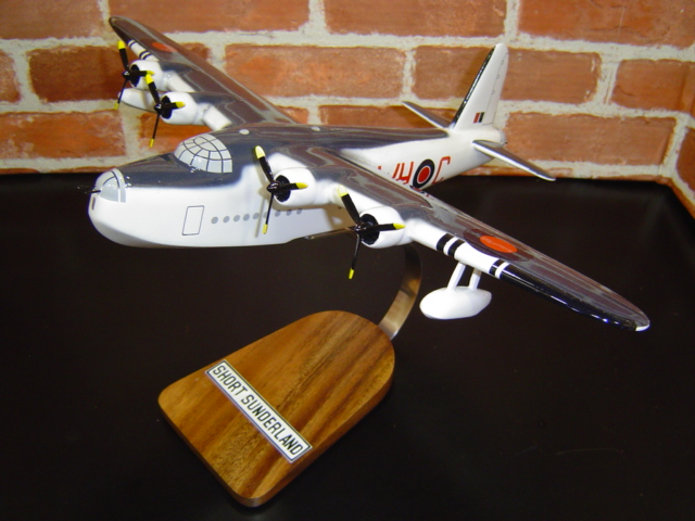 オーダーメイド予約受付中！1/100 Short Sunderland(ショート）飛行艇　木製模型
