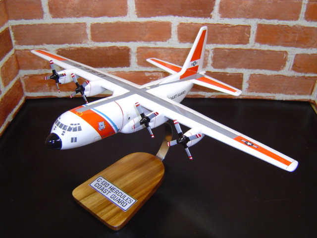 オーダーメイド予約受付中！ 1/100 C-130Hアメリカ沿岸警備隊（ロッキード）　木製模型