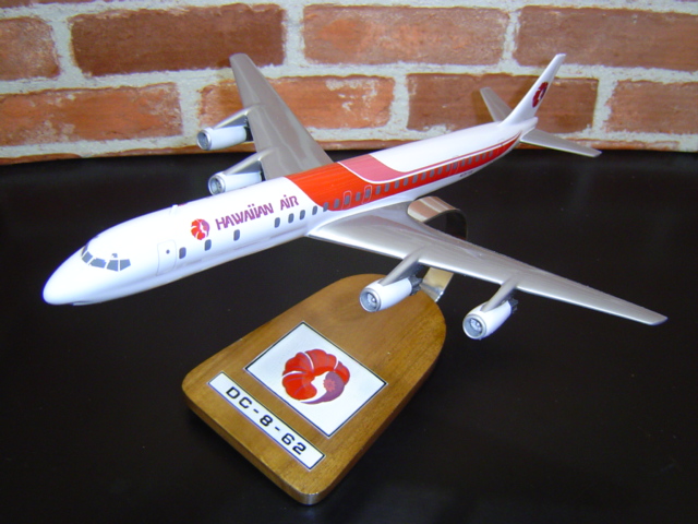 オーダーメイド予約受付中！1/144 DC-8-62ハワイアン航空(ダグラス）　木製模型