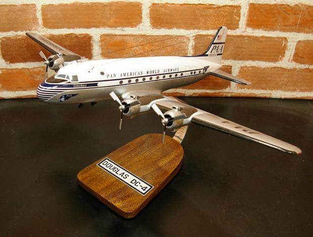 オーダーメイド予約受付中！ 1/100 DC-4 パンアメリカン航空（ダグラス)　木製模型