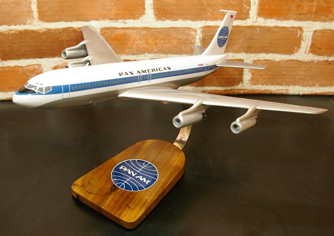 オーダーメイド予約受付中！ 1/144 B707-120B パンナム（ボーイング）　木製模型