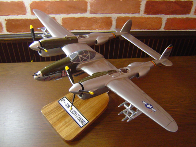 オーダーメイド予約受付中！ 1/48 P-38 ライトニング(ロッキード)　木製模型
