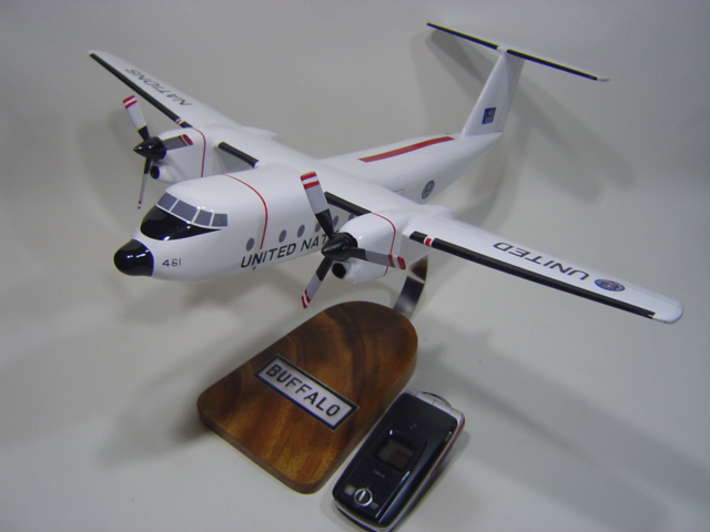 オーダーメイド予約受付中！ 1/72 DHC-5 バッファロー UN仕様(デハビラント)　木製模型