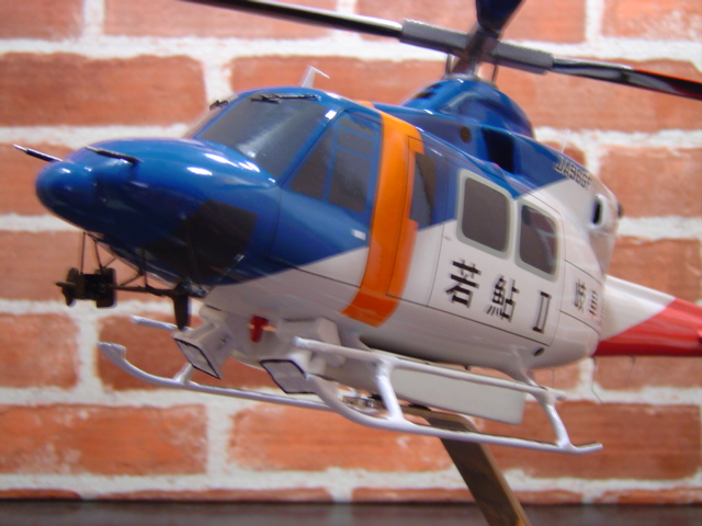 オーダーメイド予約受付中！ 1/48  412EP若鮎II 岐阜県防災航空隊（ベル）　木製模型